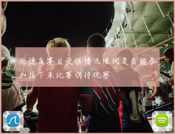 厄德高赛后受伤情况堪忧是否能参加接下来比赛仍待观察
